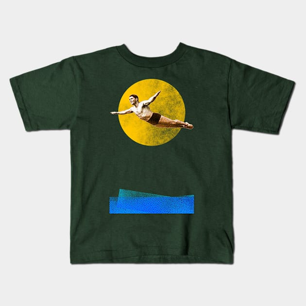 Swimming Pool Kids T-Shirt by daparacami